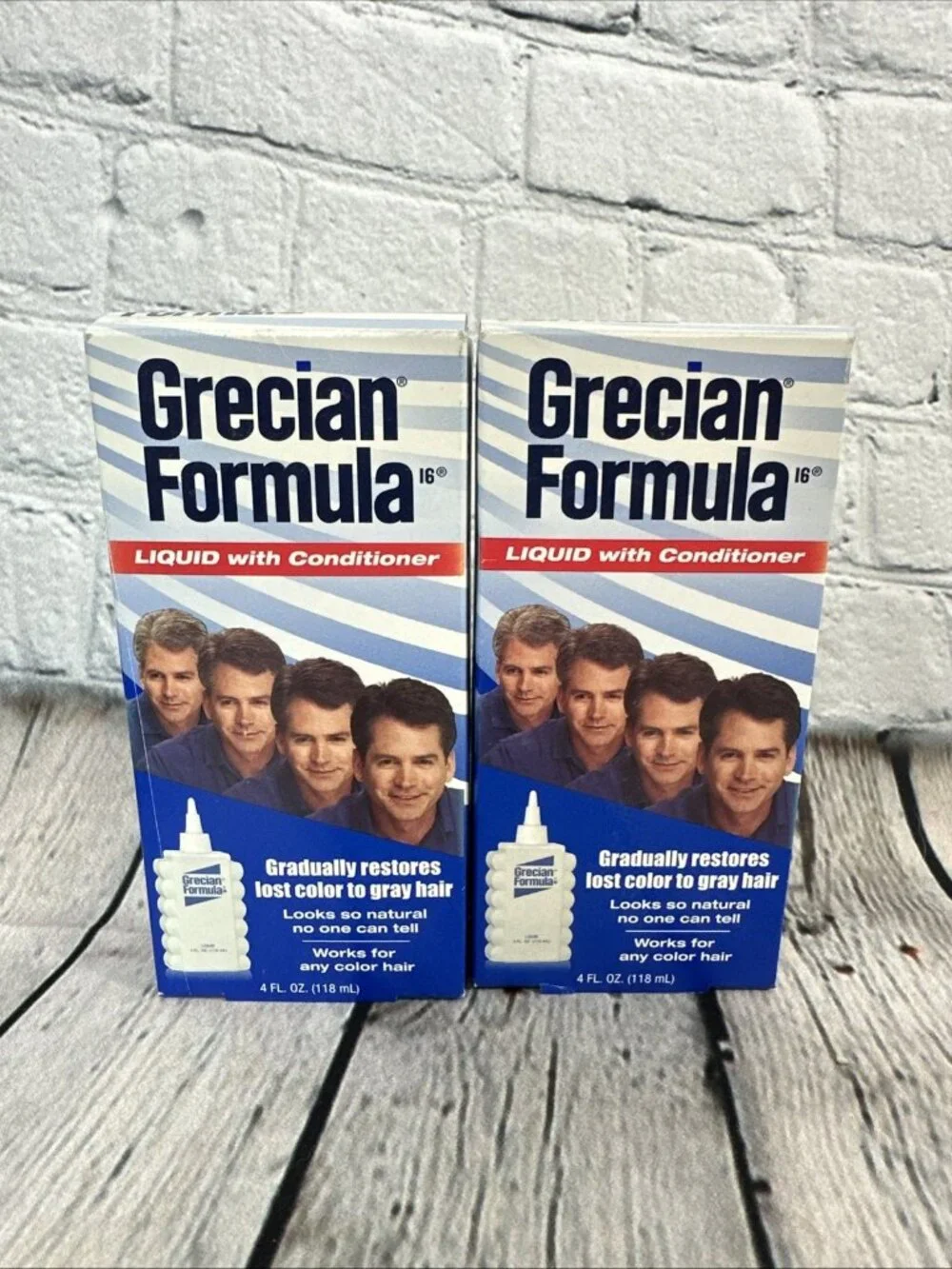 Two Grecian Formula Liquid with Conditioner Graduallly Restores Color 4 fl oz